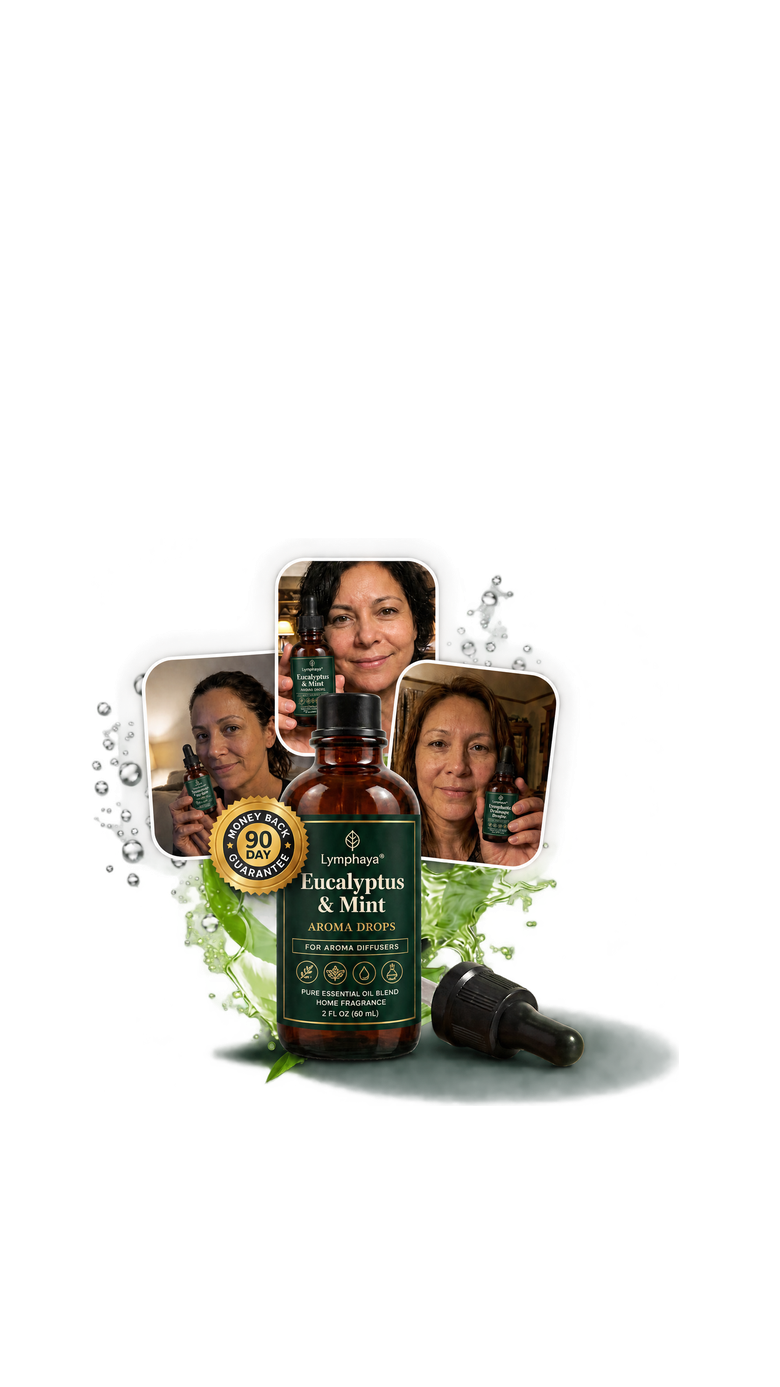 Lymphaya® — Eucalyptus & Mint Aroma Drops for diffusers